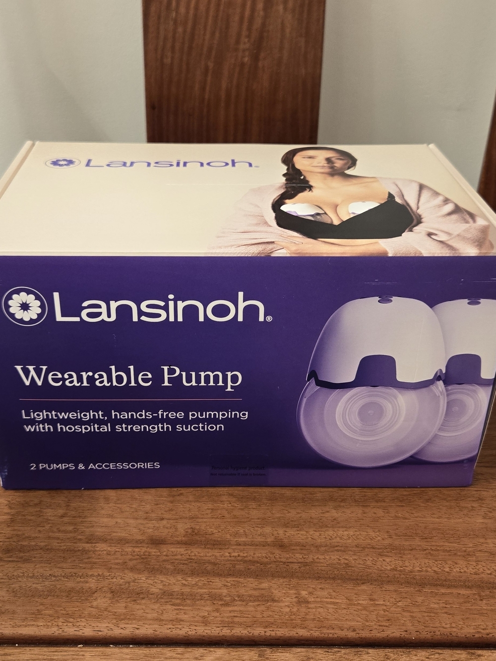 Lansinoh Wearable Pump - White/Purple